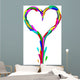 Heart Made Liquid Paint Wall Decal