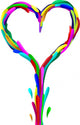 Heart Made Liquid Paint Wall Decal