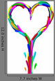 Heart Made Liquid Paint Wall Decal