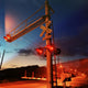 Railroad Crossing Night Wall Decal