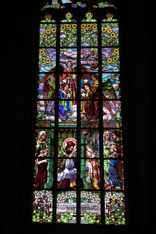 Saint Barbara's Stained Glass Window 2 Wall Decal