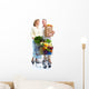 Senior Couple with Grocery Wall Decal