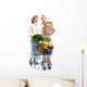 Senior Couple with Grocery Wall Decal