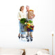 Senior Couple with Grocery Wall Decal