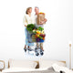 Senior Couple with Grocery Wall Decal
