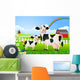 Cow Family Pasture Wall Decal