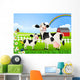 Cow Family Pasture Wall Decal