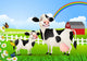 Cow Family Pasture Wall Decal