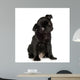 Pug Sitting Front White Wall Decal