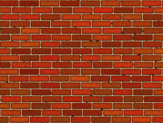 Illustrated Brick Wall - Wall Decal