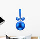 Christmas Blue Ball Festive Wall Decal