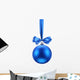 Christmas Blue Ball Festive Wall Decal
