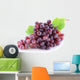 Grape Cluster with Leaves Wall Decal