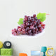 Grape Cluster with Leaves Wall Decal