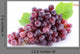 Grape Cluster with Leaves Wall Decal