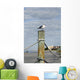 Seagull Ocean with Hotels Wall Decal