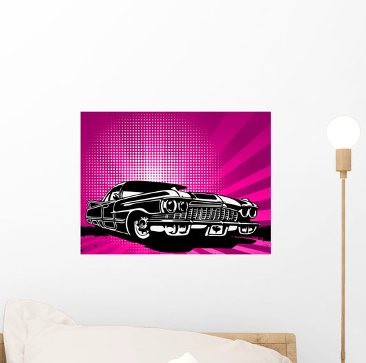 Old Vintage Car Modern Wall Decal