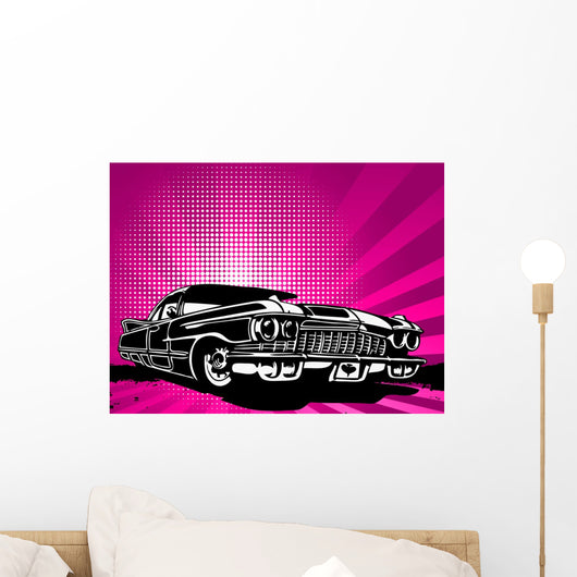 Old Vintage Car Modern Wall Decal