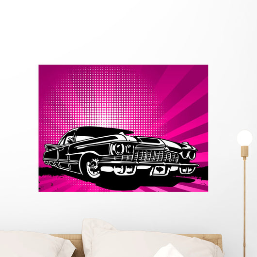 Old Vintage Car Modern Wall Decal