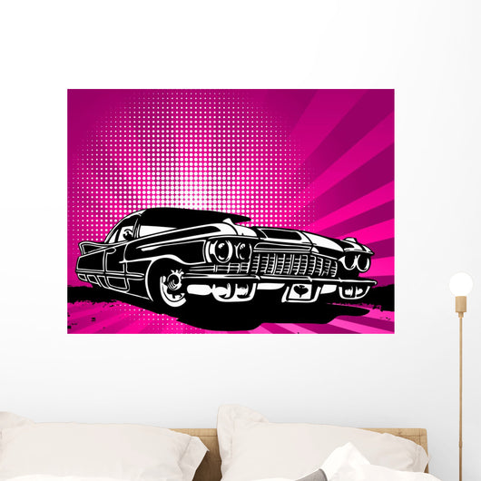 Old Vintage Car Modern Wall Decal
