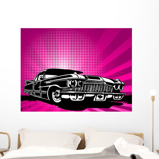 Old Vintage Car Modern Wall Decal