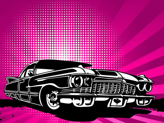 Old Vintage Car Modern Wall Decal