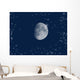 Moon and Stars Wall Decal