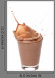 Milk Chocolate Splash over Wall Decal