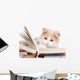 Little Cat Read Book Wall Decal