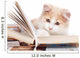 Little Cat Read Book Wall Decal