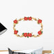 Red Rose Flowers and Wall Decal