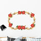 Red Rose Flowers and Wall Decal