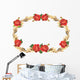 Red Rose Flowers and Wall Decal