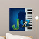 Abstract Jazz Music Wall Decal