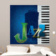 Abstract Jazz Music Wall Decal