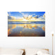 Spectacular Golden Ocean Sunrise Wall Decal