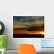 Lanscape Silhouette and Dark Sky Sunset Wall Decal
