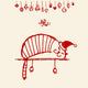 Christmas Card Funny Santa Wall Decal