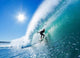 Surfer Blue Ocean Wave Wall Decal