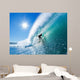 Surfer Blue Ocean Wave Wall Decal