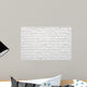 White Brick Wall Wall Decal