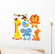 Cute Animals Collection Wall Decal