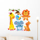 Cute Animals Collection Wall Decal