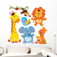 Cute Animals Collection Wall Decal