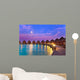 Island Ocean Maldives Night Wall Decal