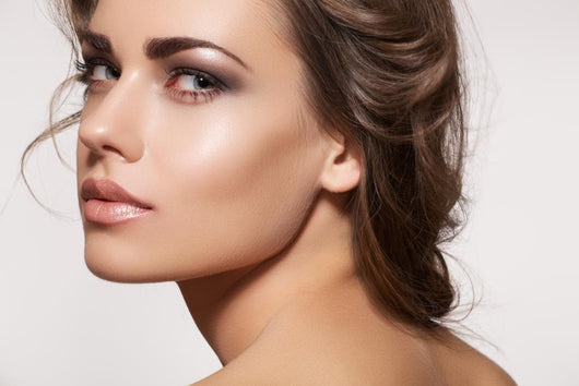Beautiful Woman Model with Wall Decal