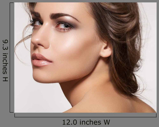Beautiful Woman Model with Wall Decal