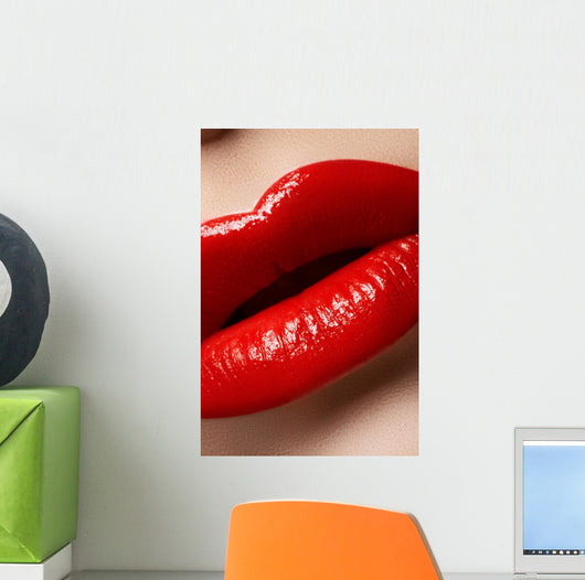 Lips with Bright Fashion Wall Decal
