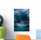 Fjord with Dark Clouds Wall Decal