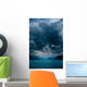Fjord with Dark Clouds Wall Decal